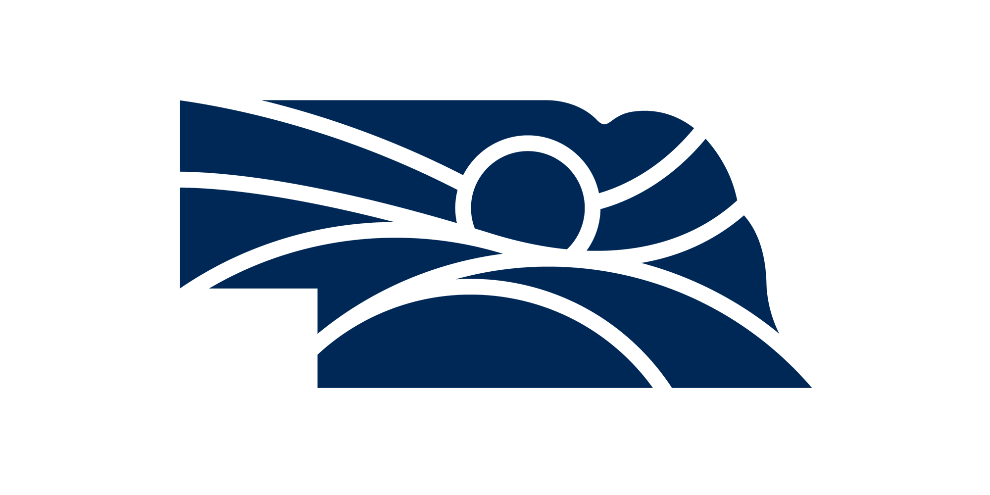nebraska outline in dark blue